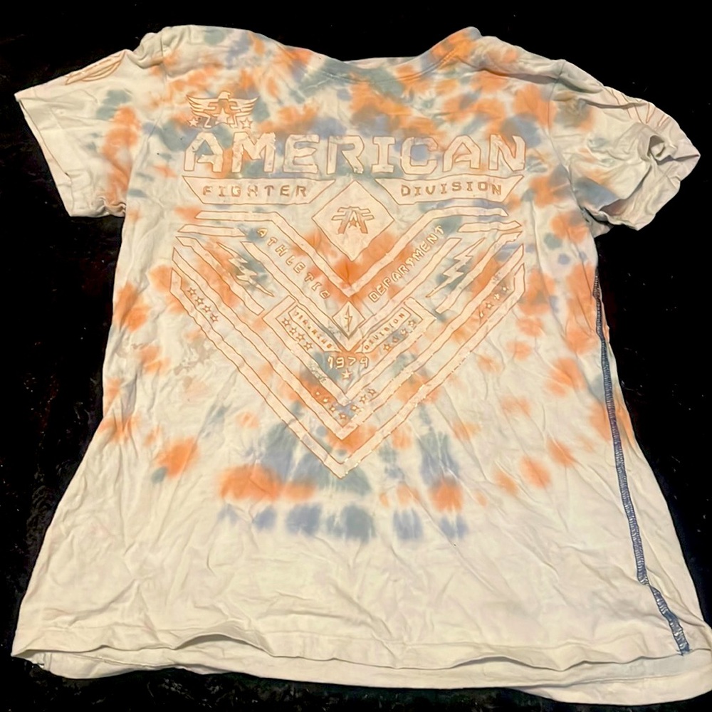 American fighter tie dye shirt